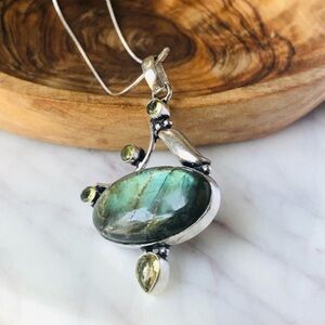 Labradorite & Citrine Necklace